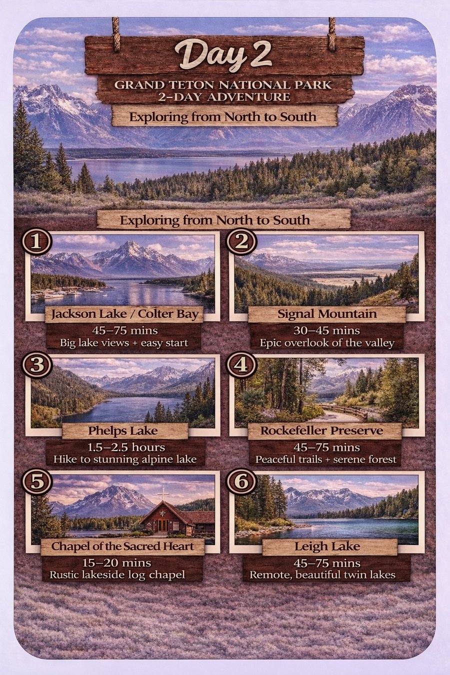 Grand Teton Day 2 — Exploring from North to South