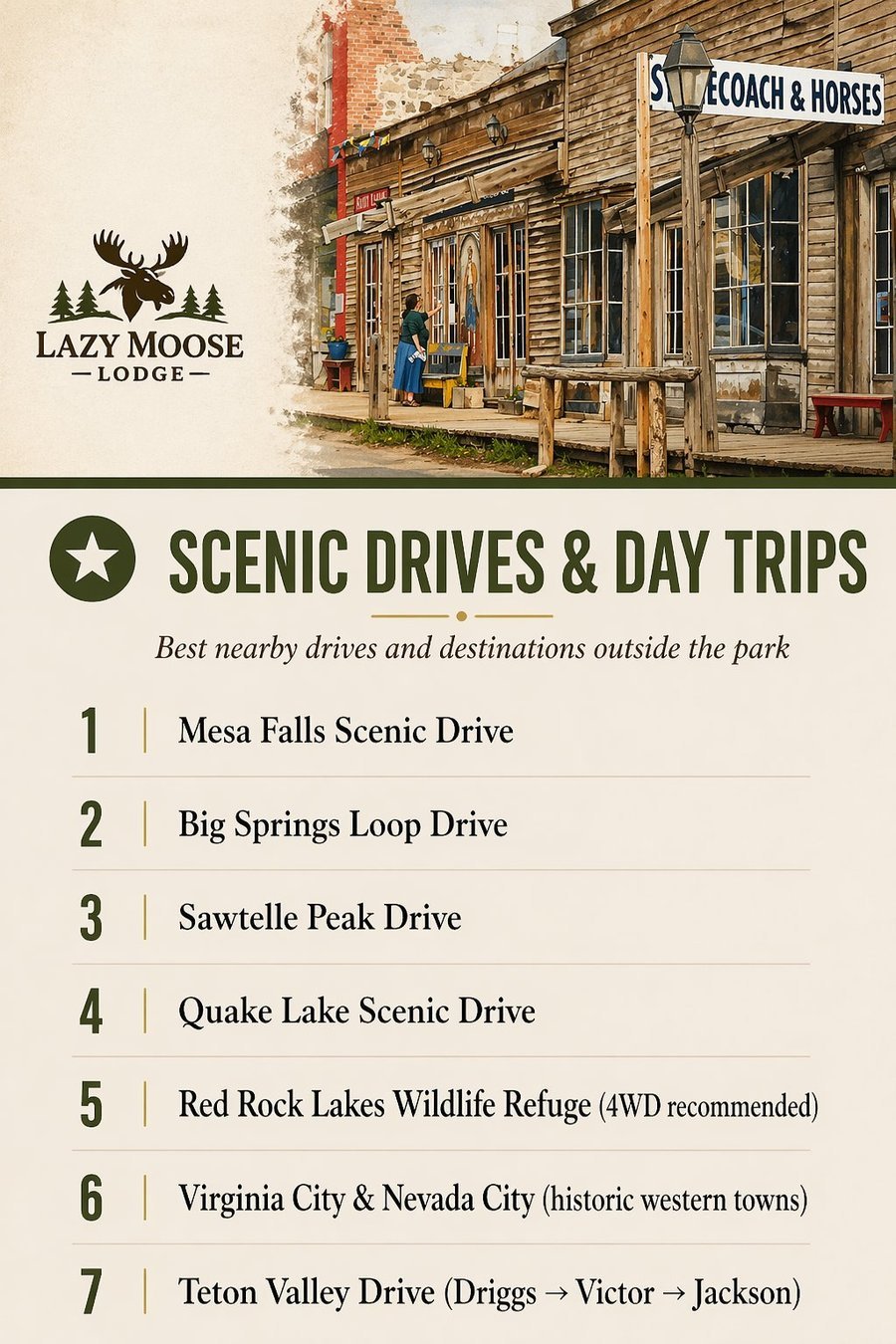 Scenic Drives and Day Trips near Island Park