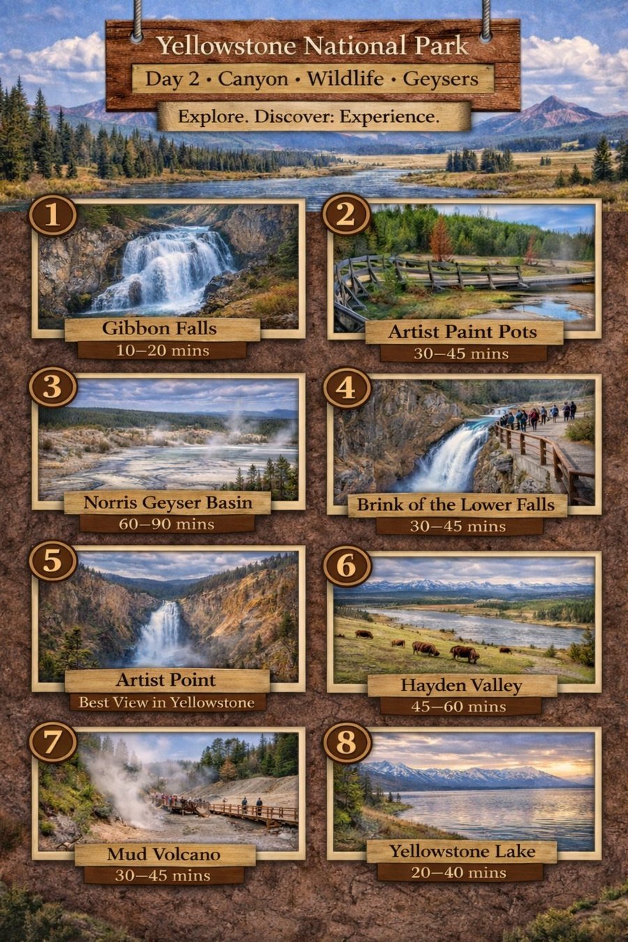 Yellowstone Day 2 — Canyon, Wildlife and Geysers